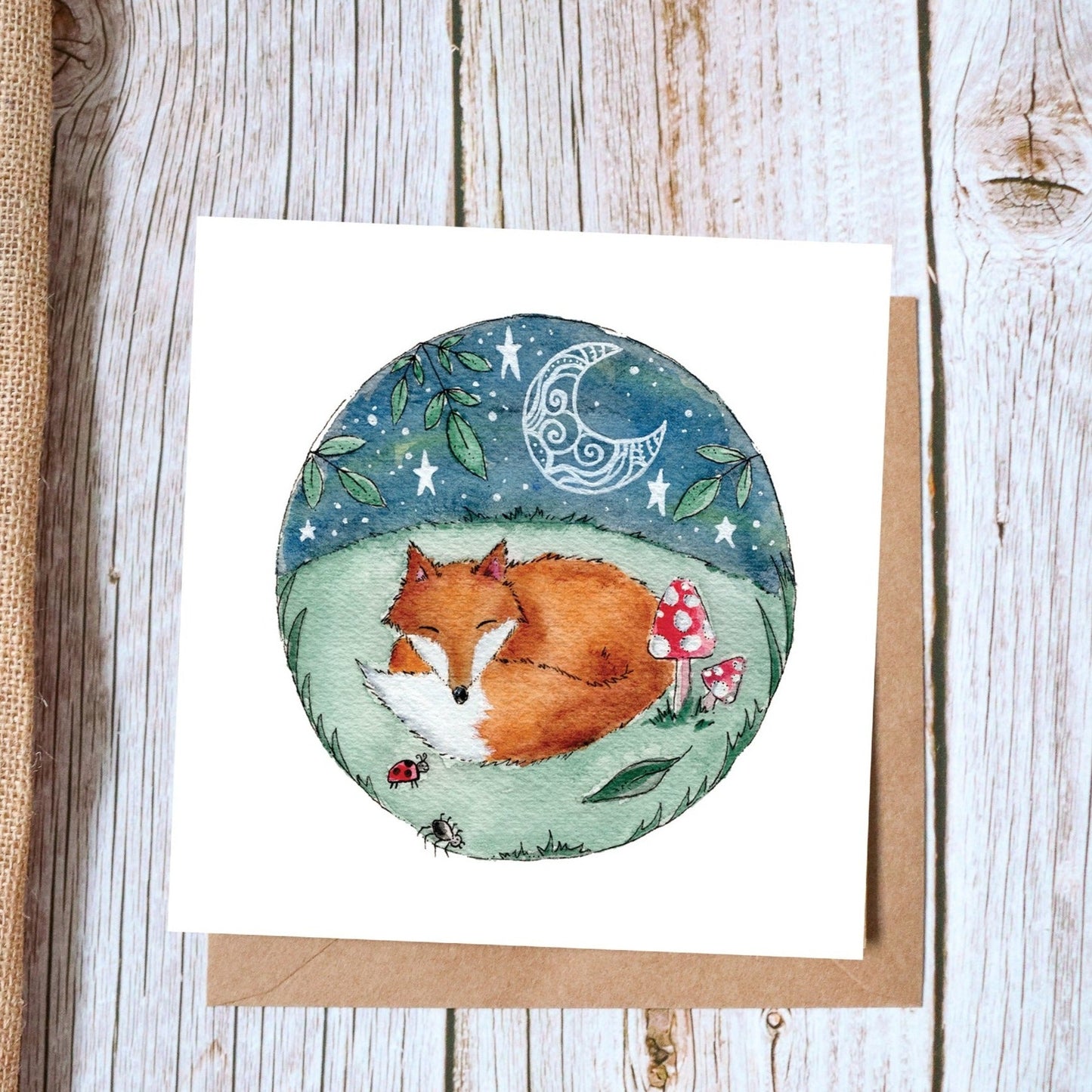 Fox Greeting Card | Midnight Fox