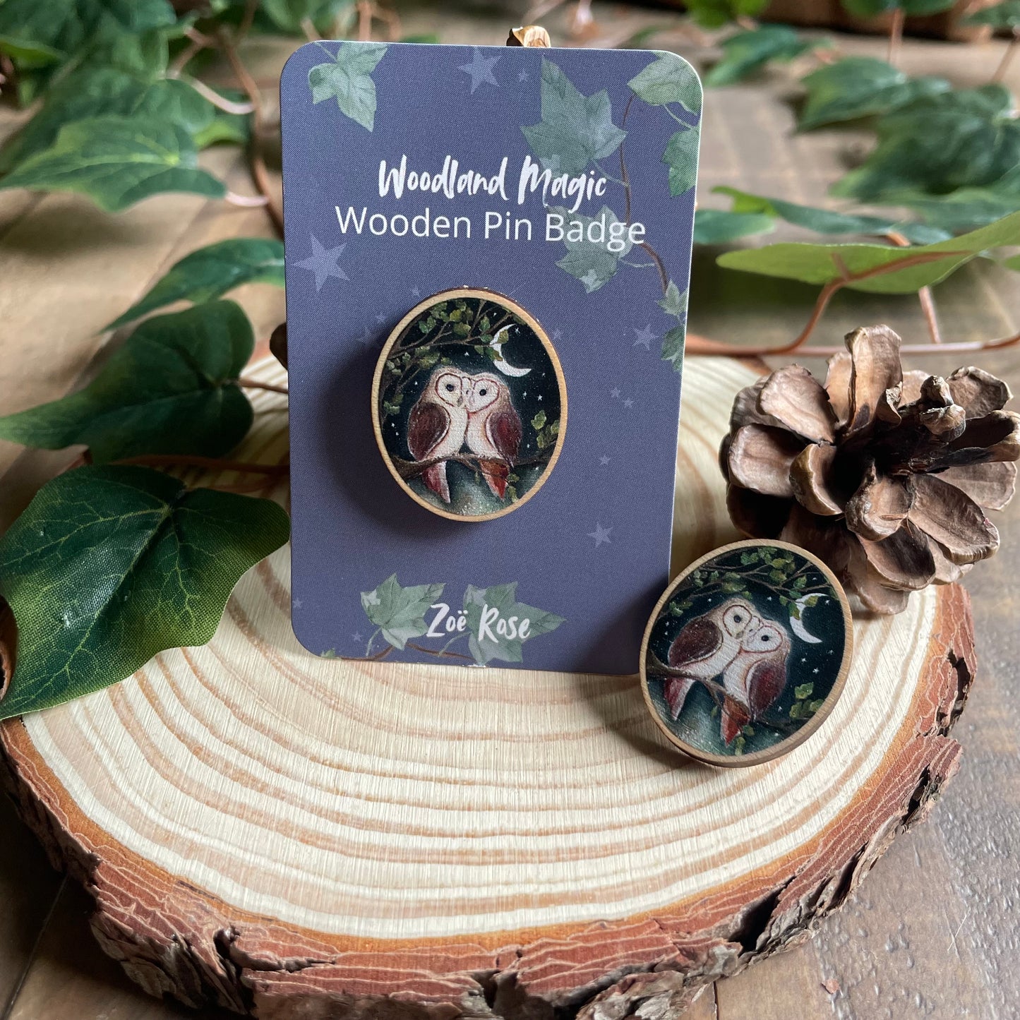 Owls Pin Badge | Guardians of The Oak