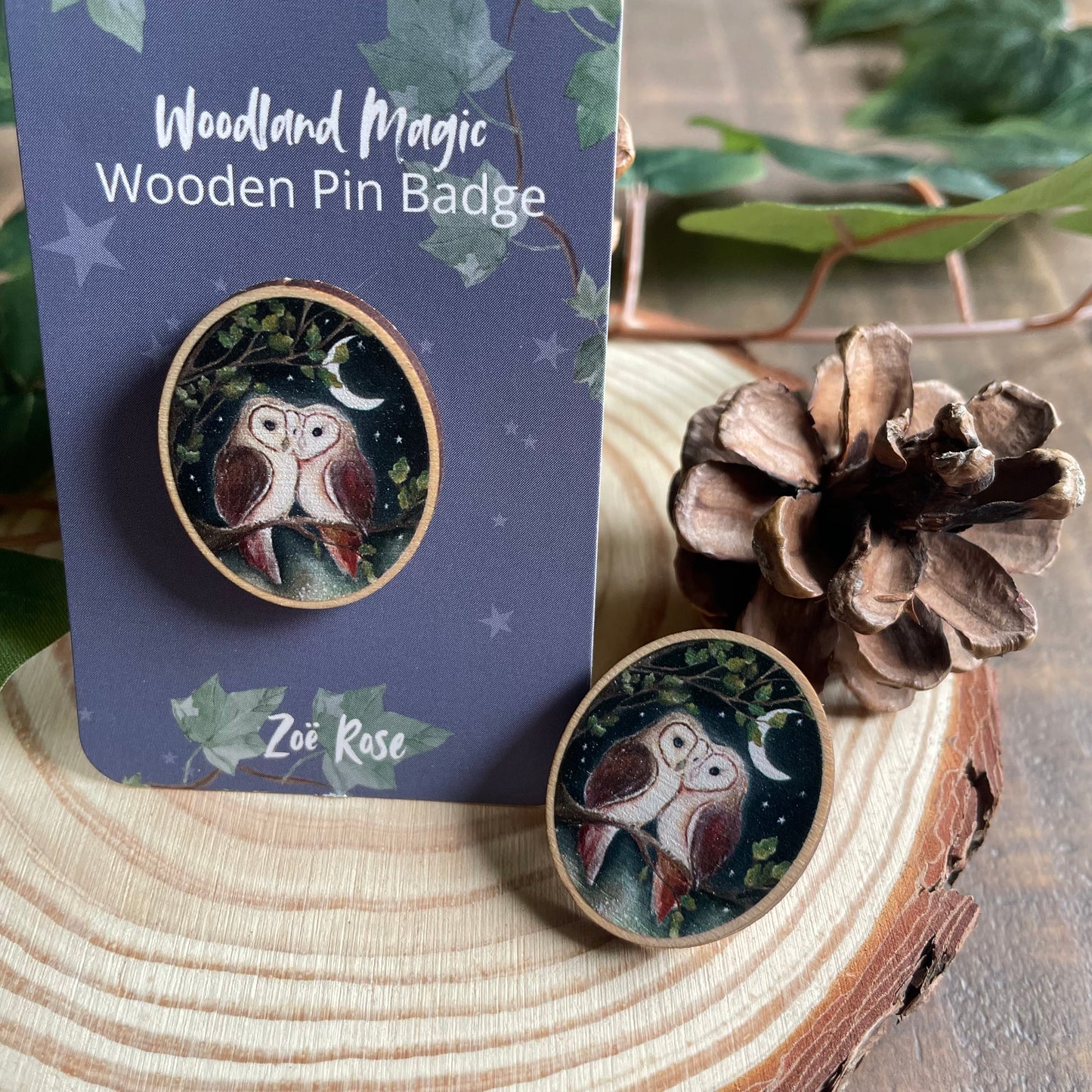Owls Pin Badge | Guardians of The Oak