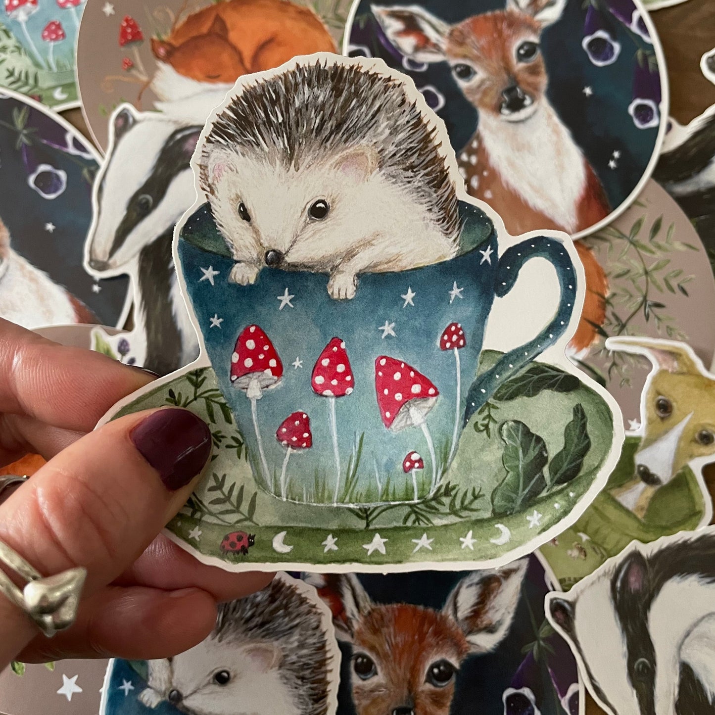 Hedgehog Vinyl Sticker