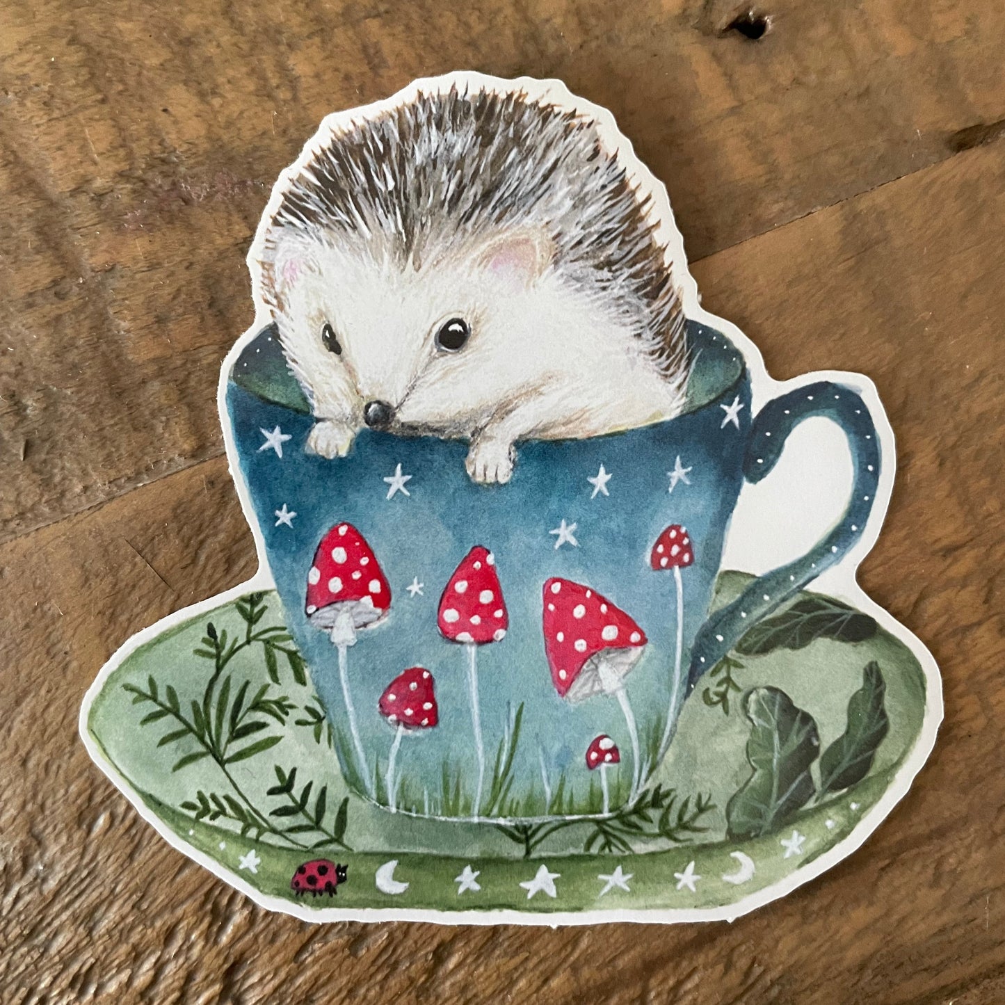 Hedgehog Vinyl Sticker