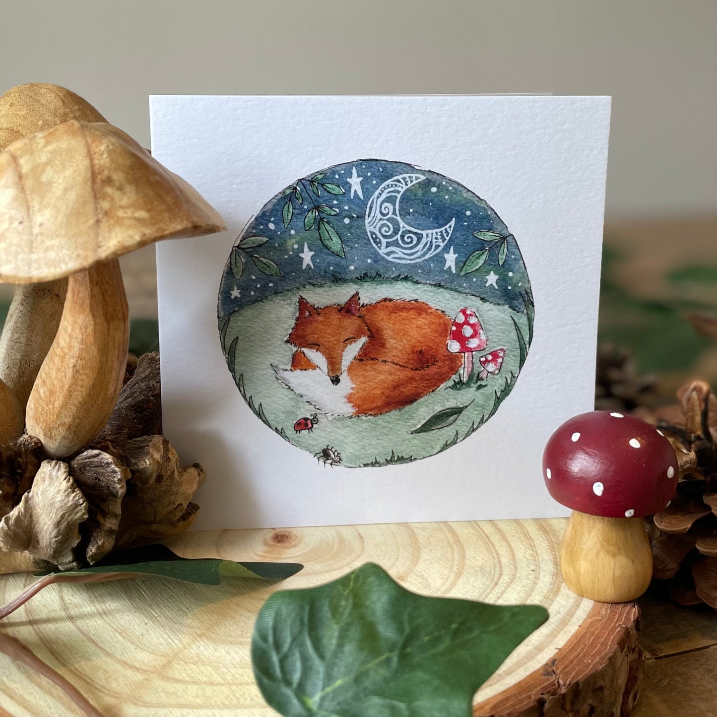 Fox Greeting Card | Midnight Fox