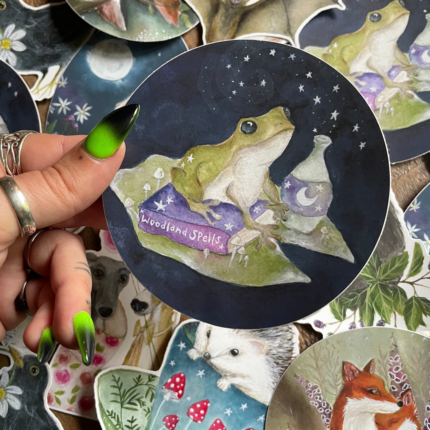 Frog Matte Vinyl Sticker