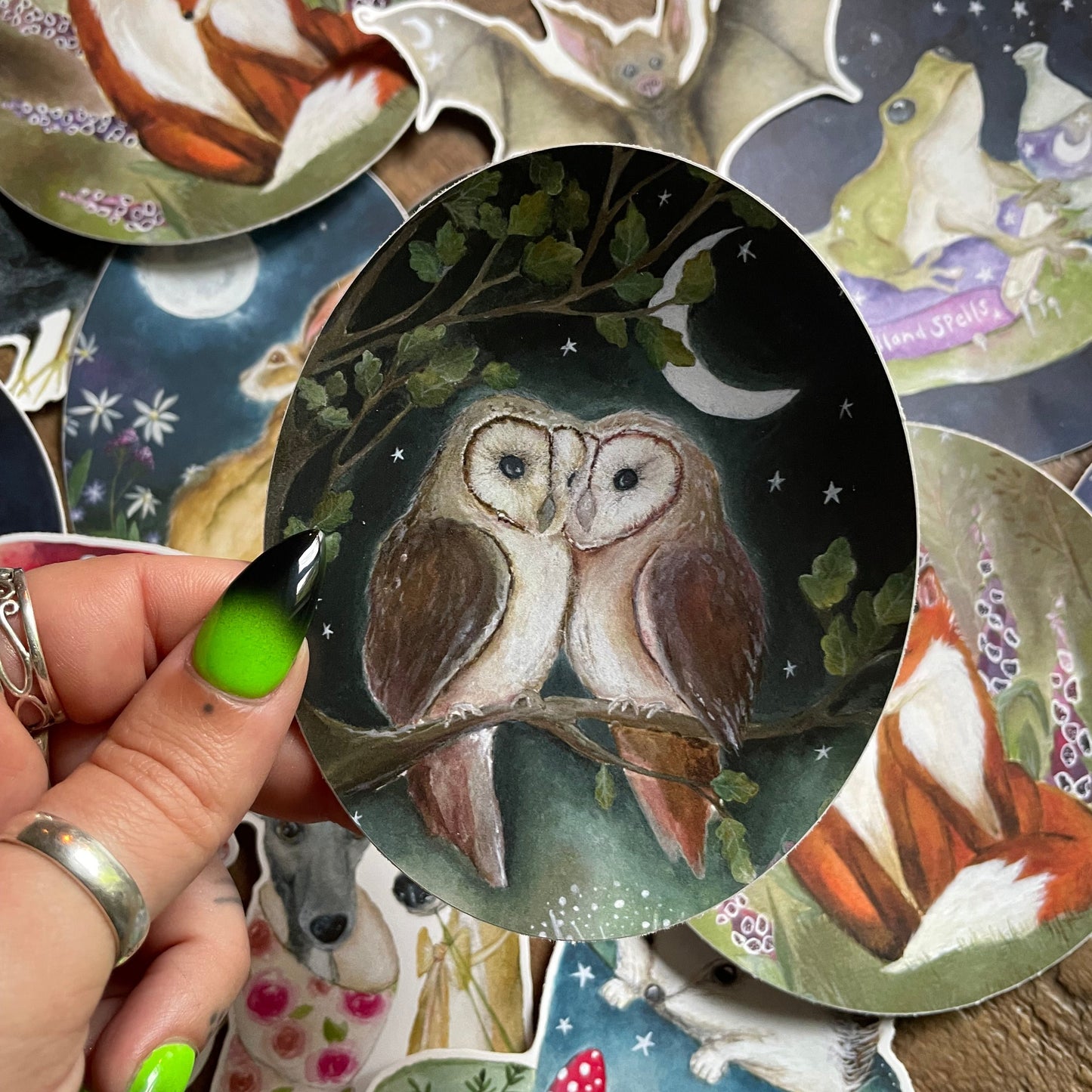 Owls Matte Vinyl Sticker