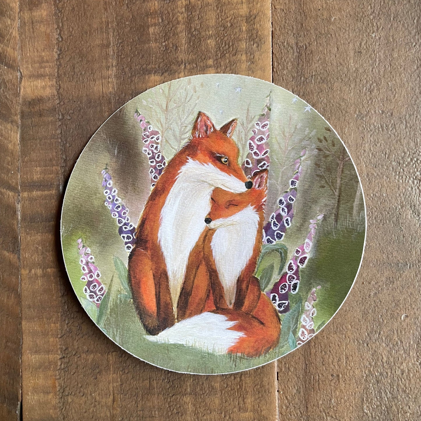 Foxes Matte Vinyl Sticker