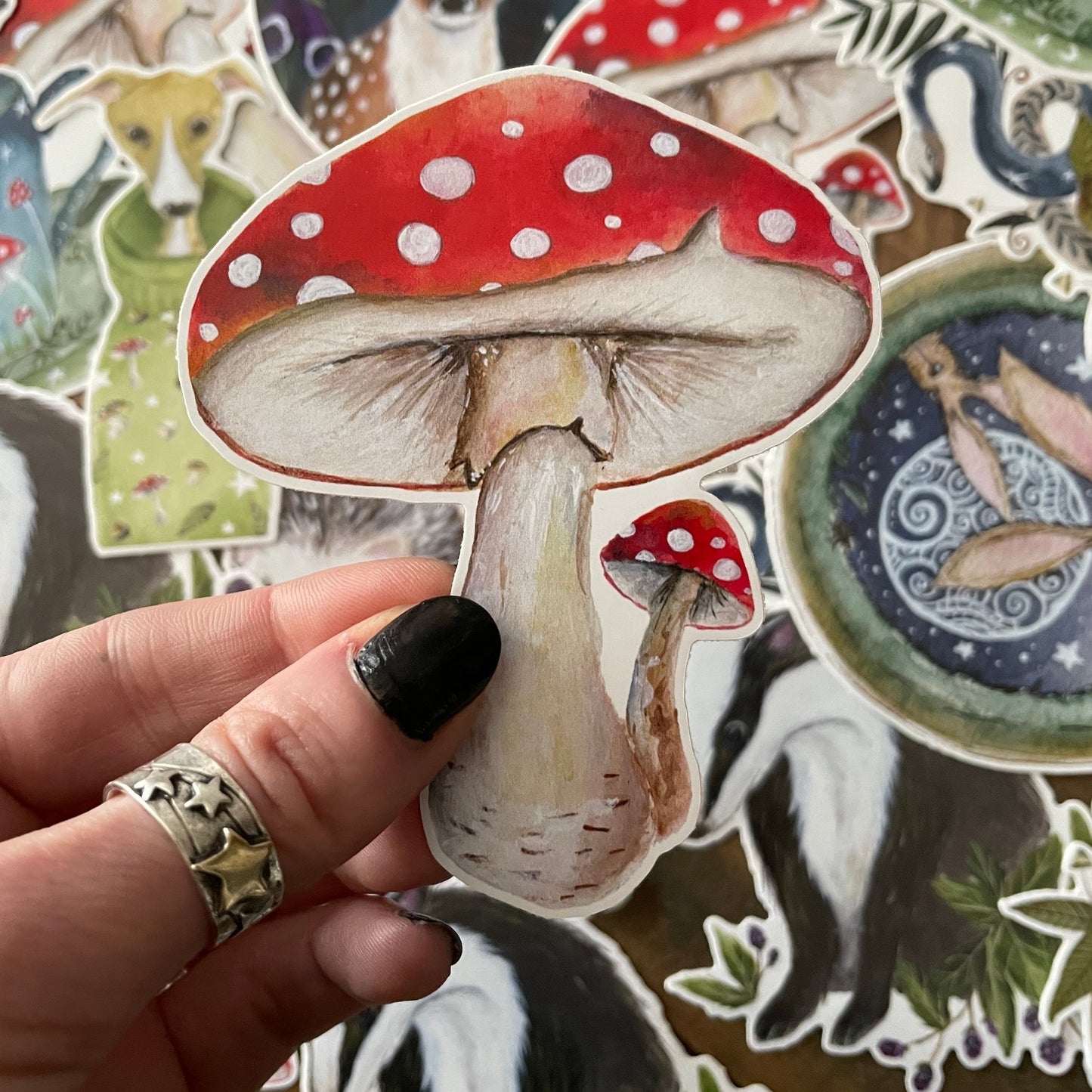 Toadstool Vinyl Sticker