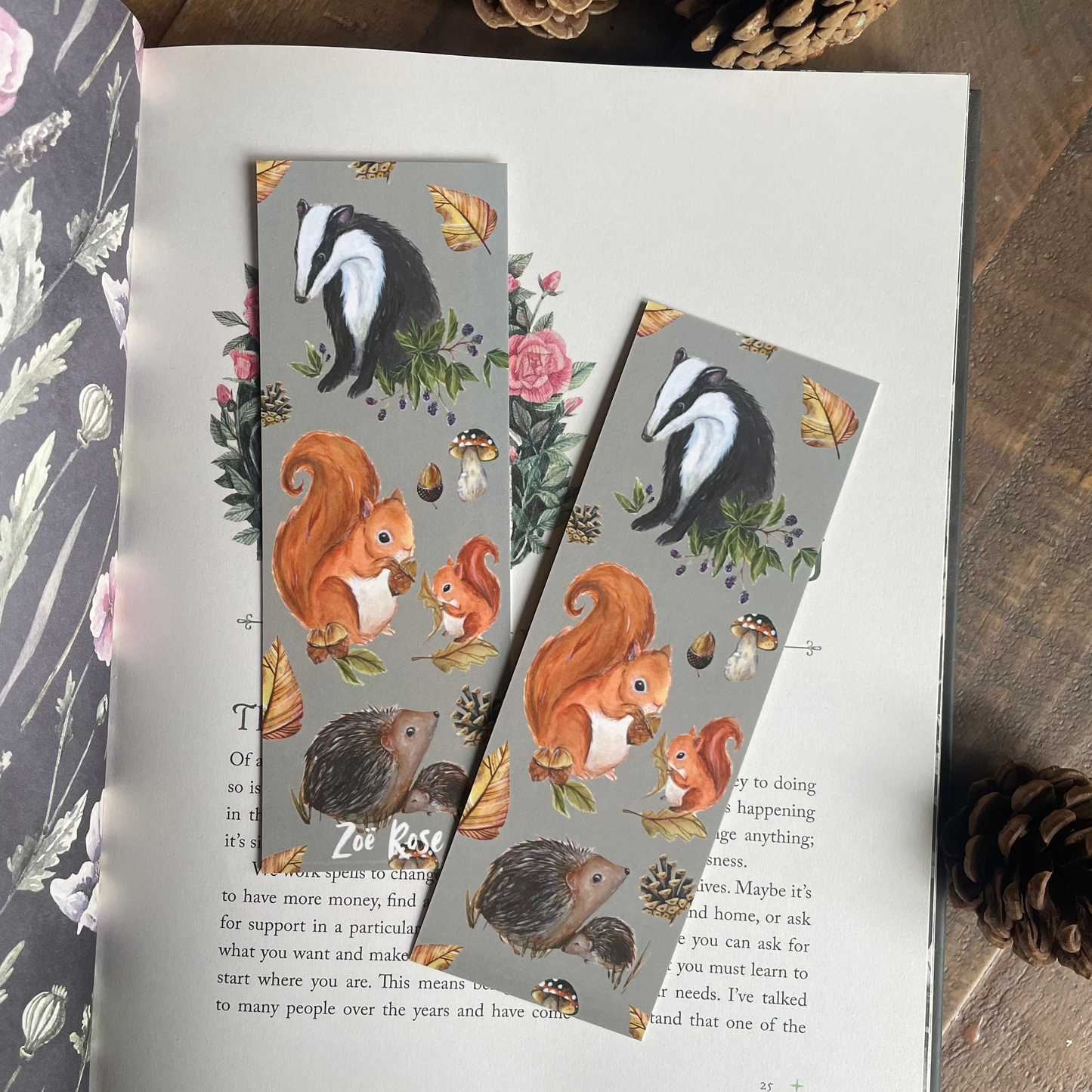 Badger Bookmark | Oakfrith Woods