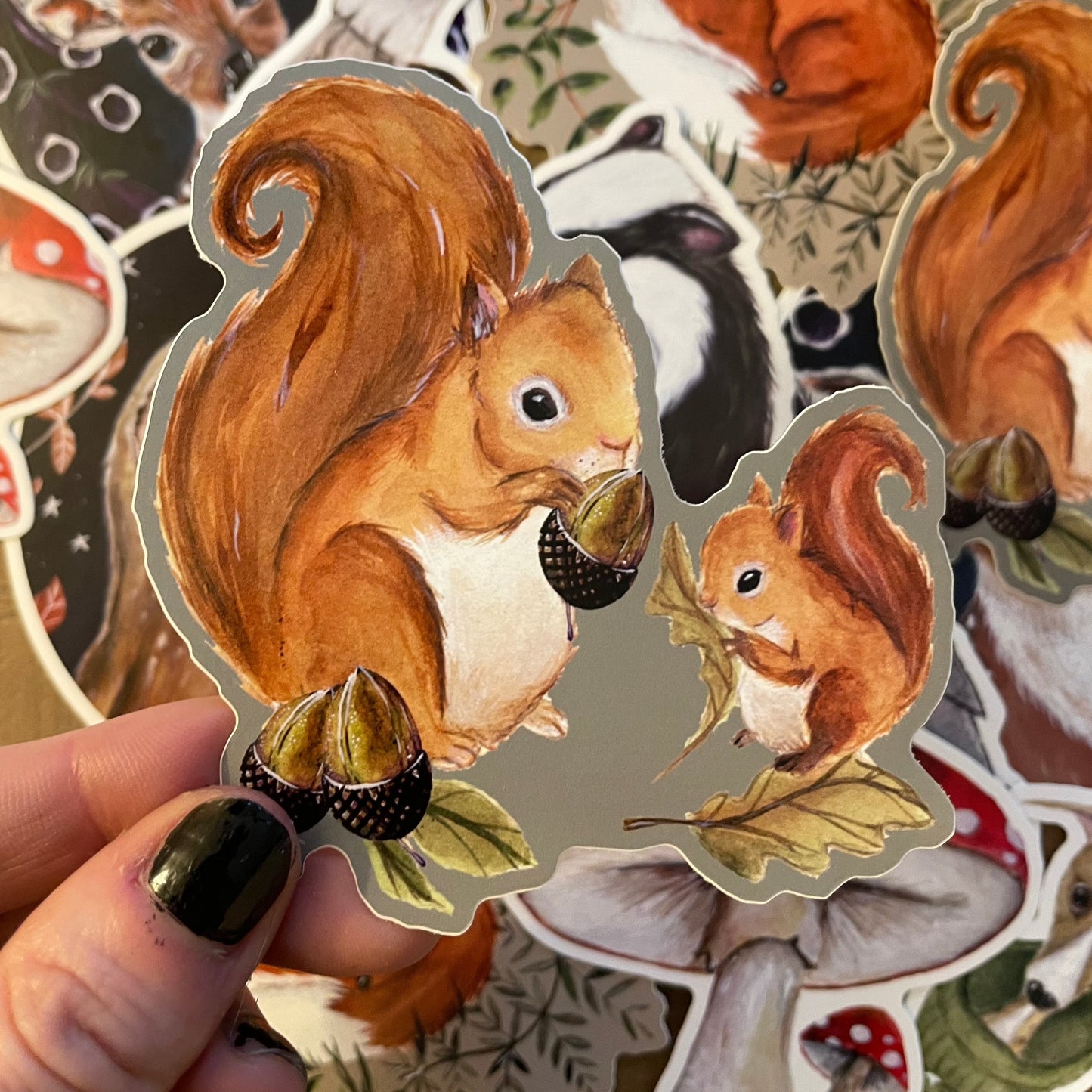 Squirrel Vinyl Sticker