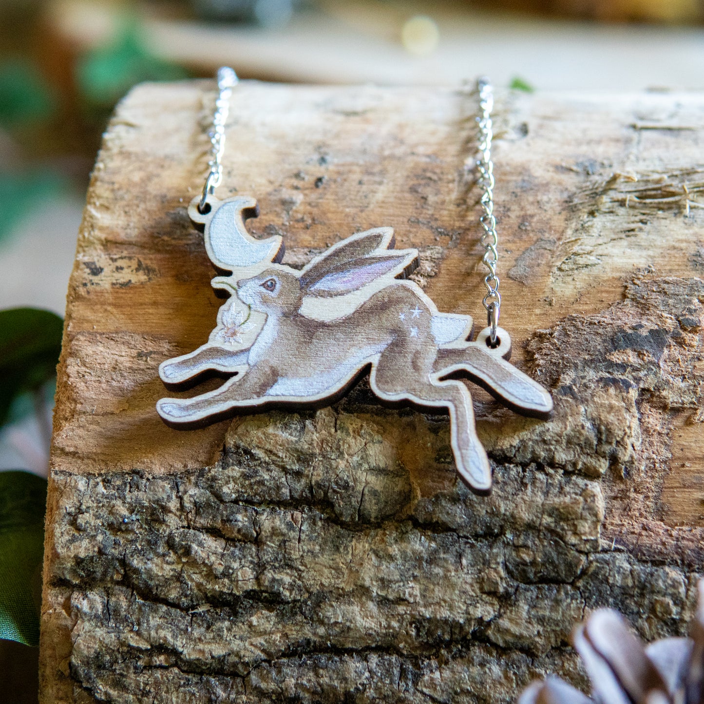 Hare | Wooden Necklace