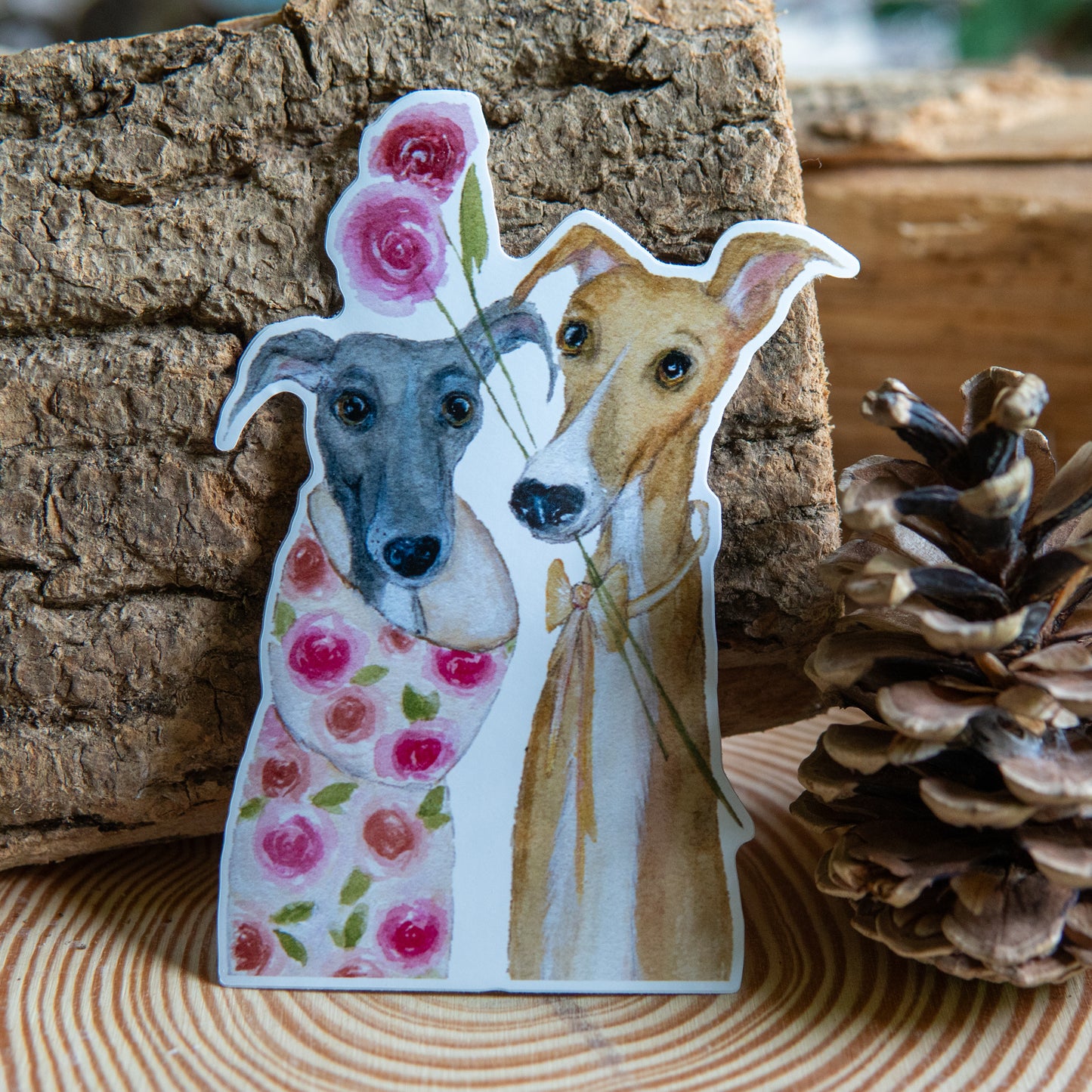 Whippet Vinyl Sticker