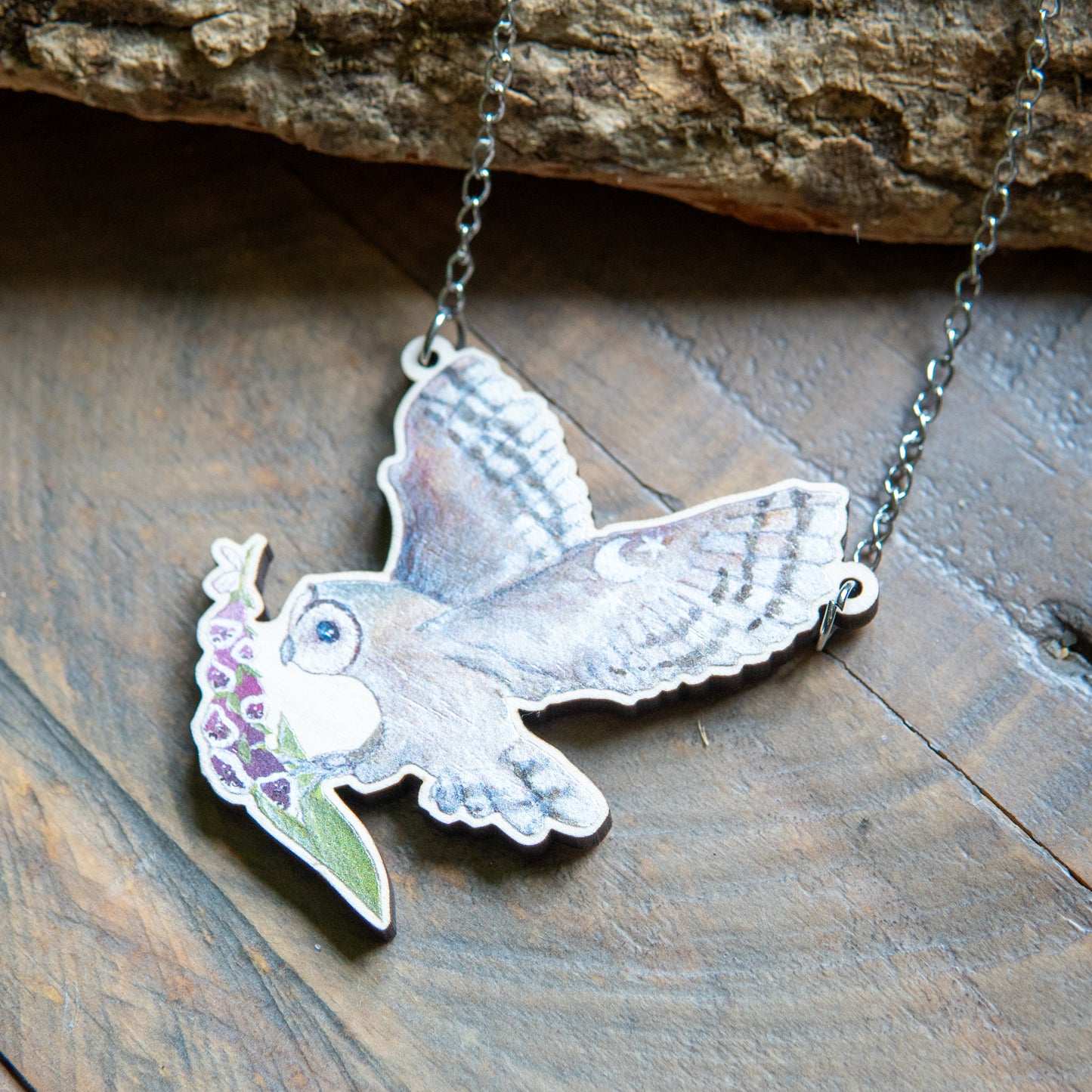 Owl | Wooden Necklace