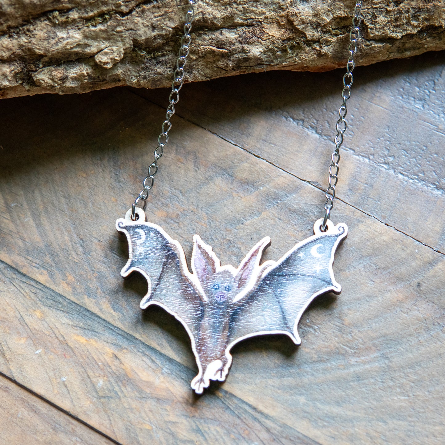 Bat | Wooden Necklace