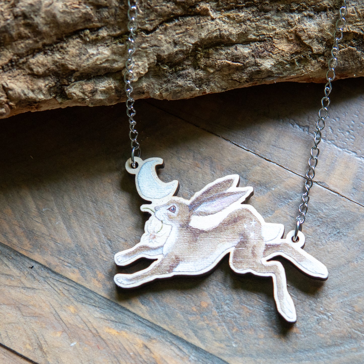Hare | Wooden Necklace