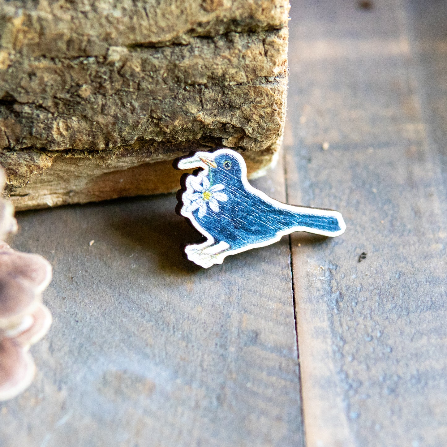 Blackbird Pin Badge