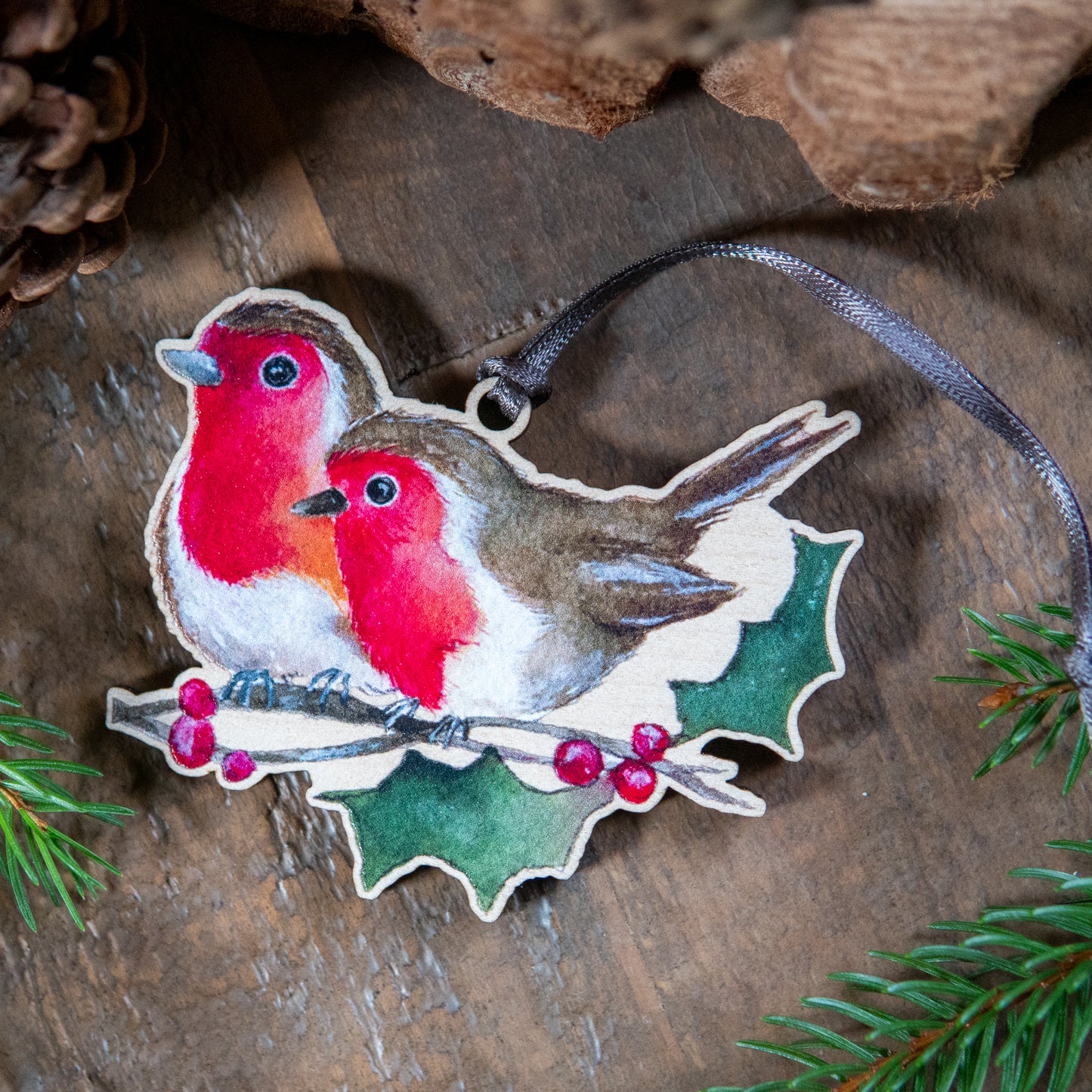Robins | Robin Tree Ornament | Whimsical Robin Festive Decoration