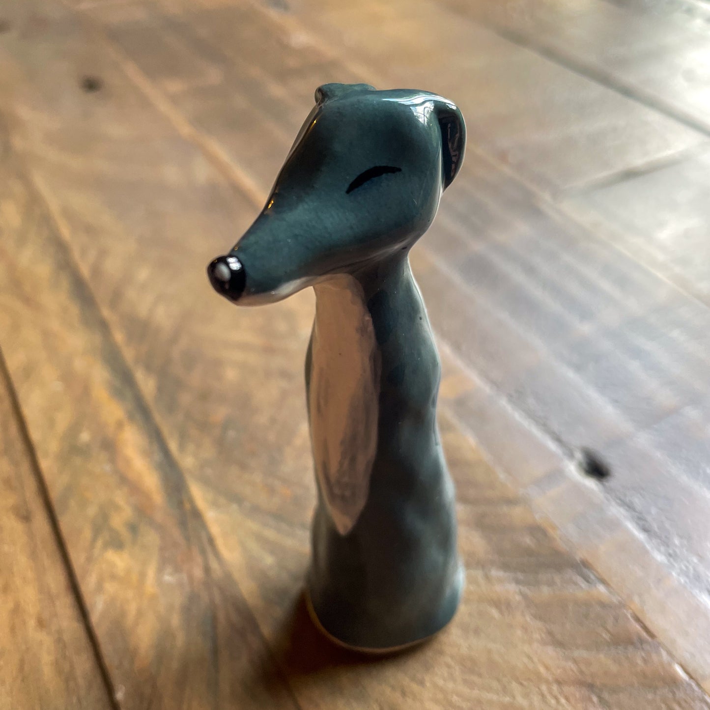 Blue & White Porcelain Whippet