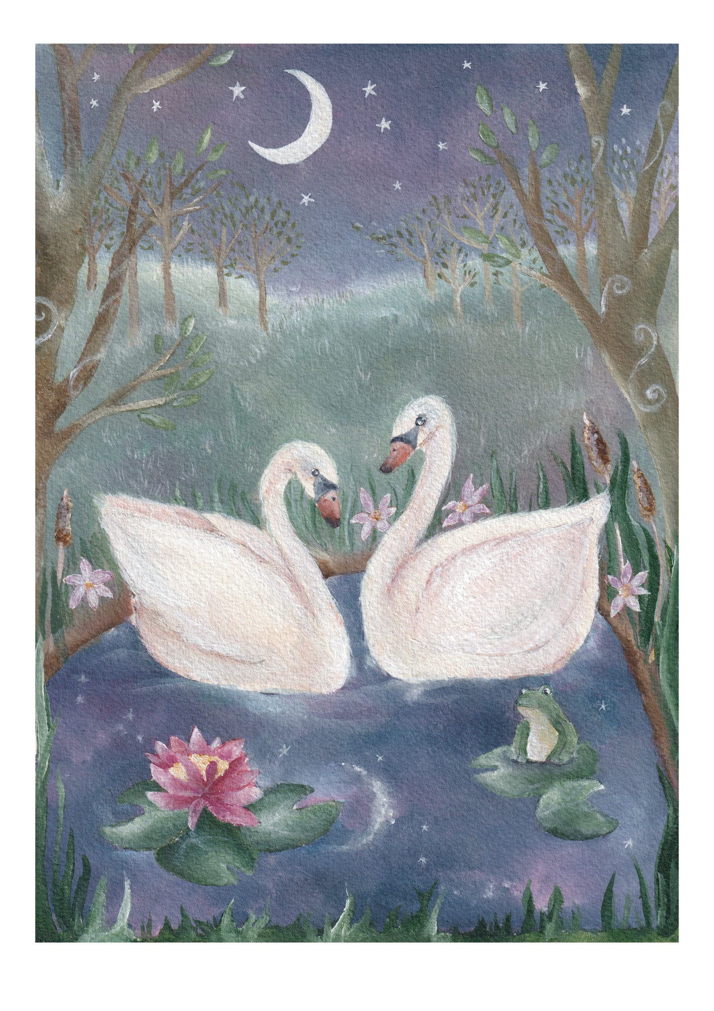 Swans Fine Art Print | Swan Lake