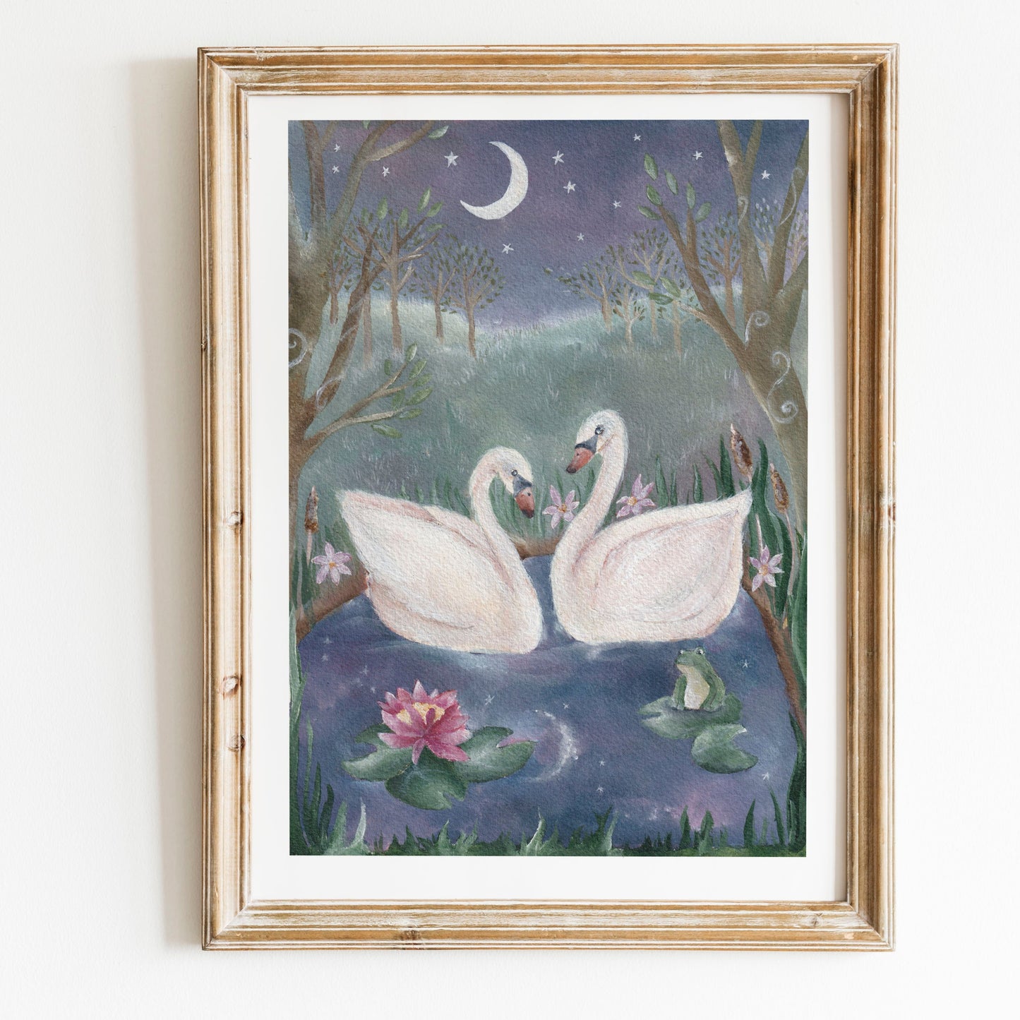 Swans Fine Art Print | Swan Lake