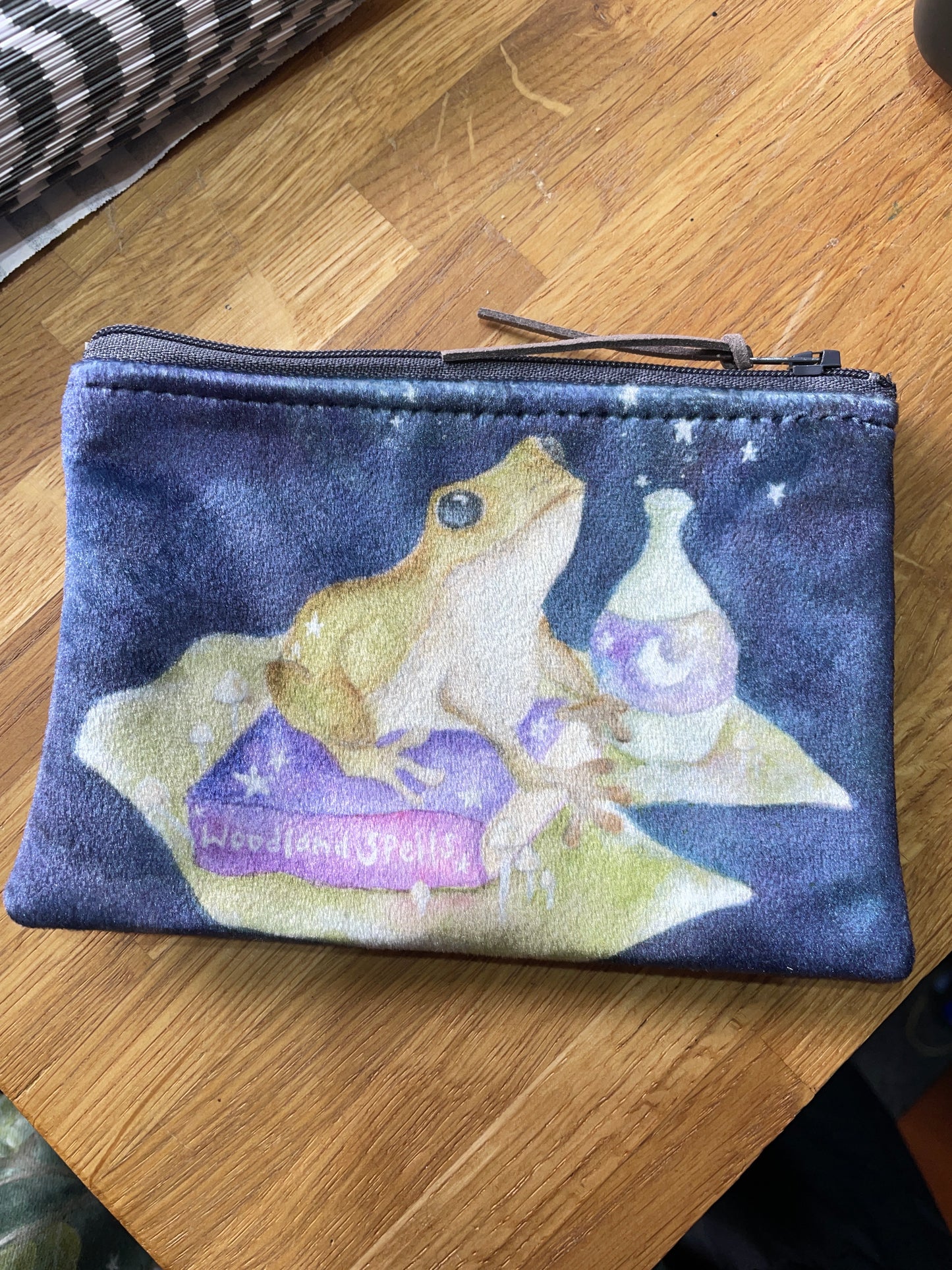 Frog  | Frog Watercolour Velvet Coin Purse