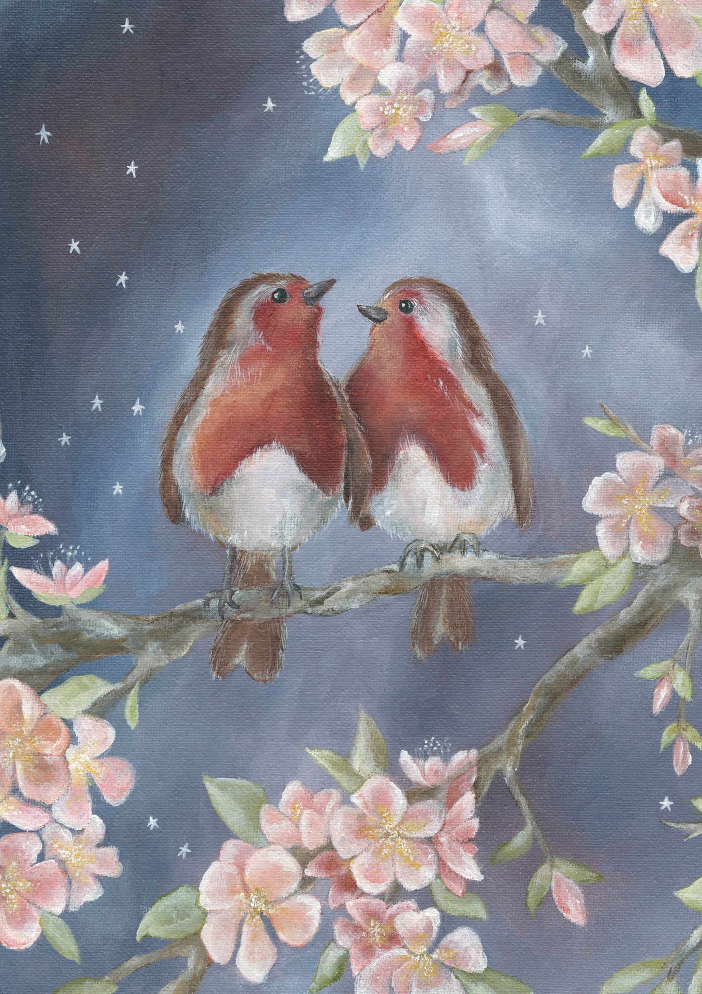 Storyteller | Robins | Framed Original Canvas