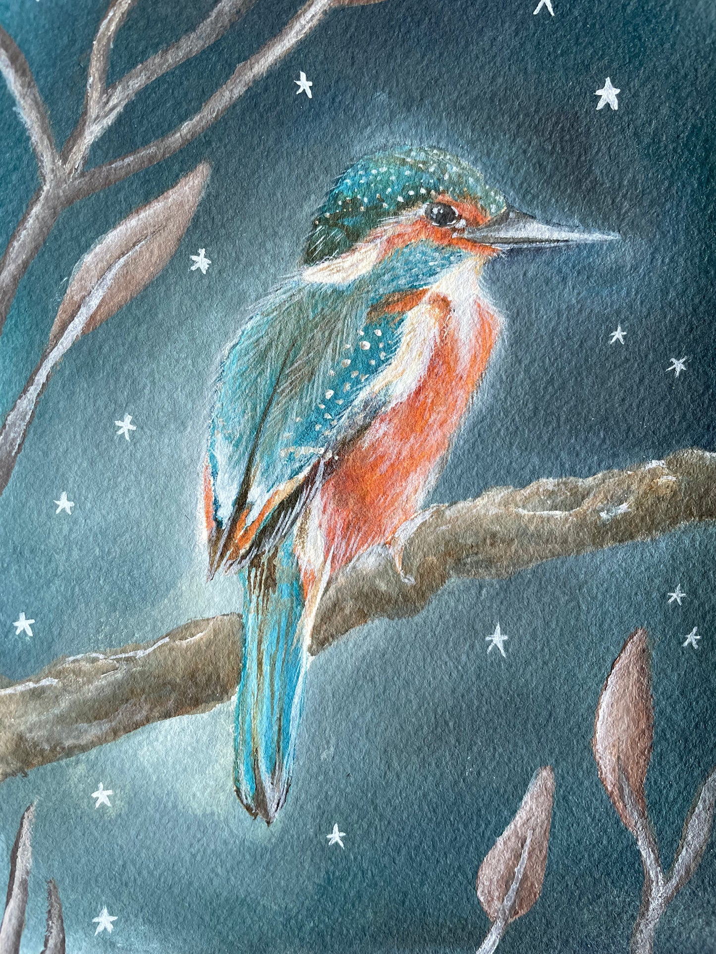 Kingfisher | Original Painting on Paper