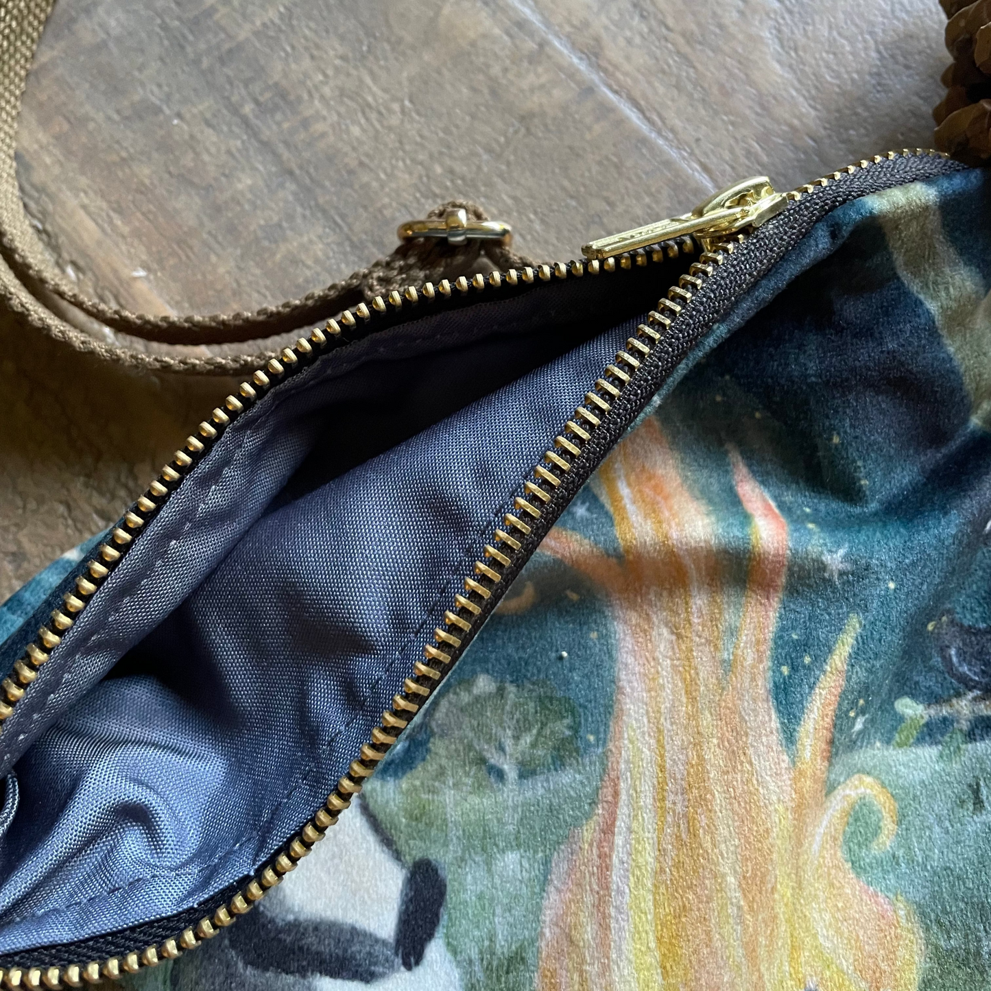 The Tor, Glastonbury| Velvet Cross Body Bag