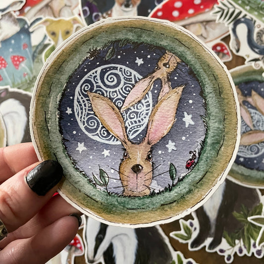 Hare Vinyl Sticker