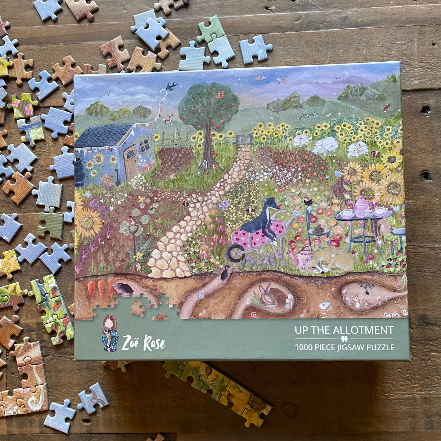 Up the Allotment 1000 Piece Whippet Jigsaw Puzzle