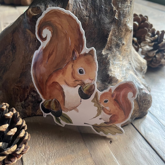 Squirrel Vinyl Sticker