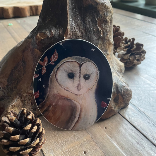 Midnight Owl Vinyl Sticker