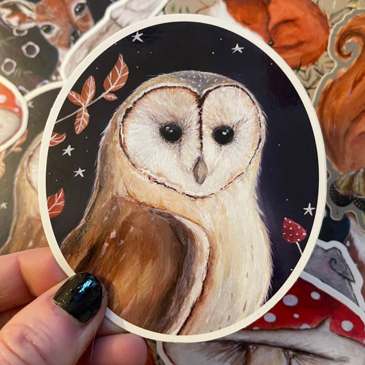 Owl Vinyl Sticker