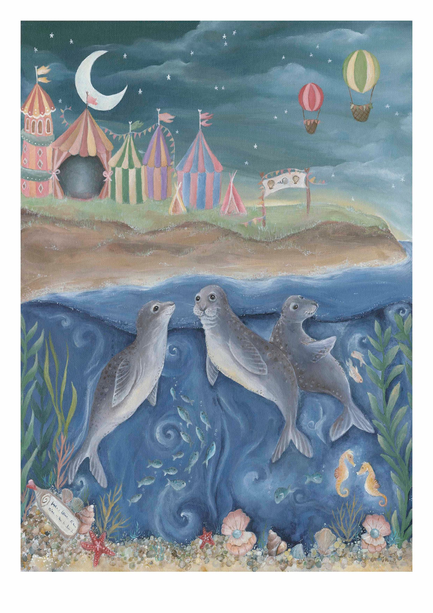 Rock Oyster | A3 Sealife Art Print