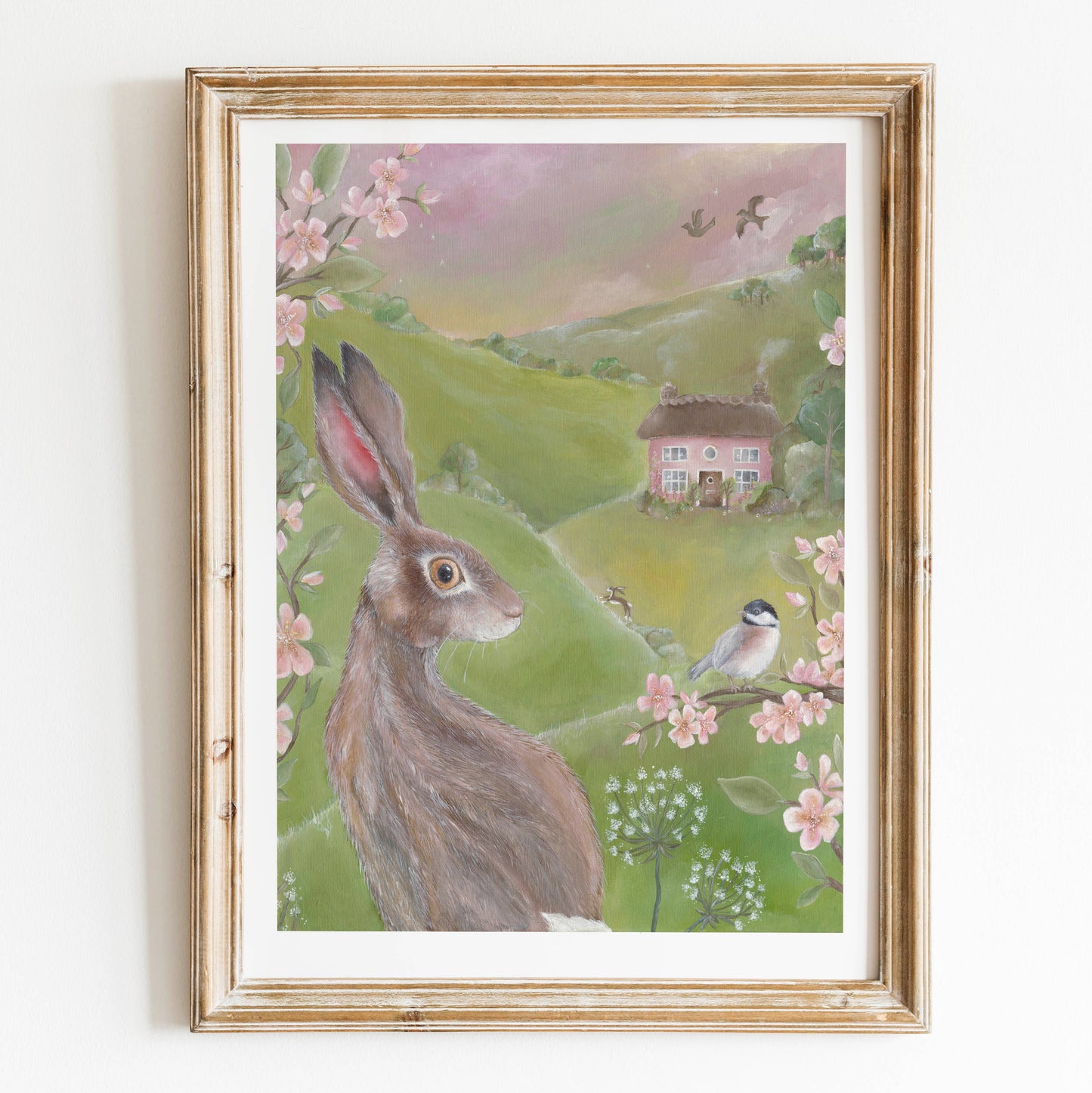 Rose Cottage | A4 Cottage Art Print