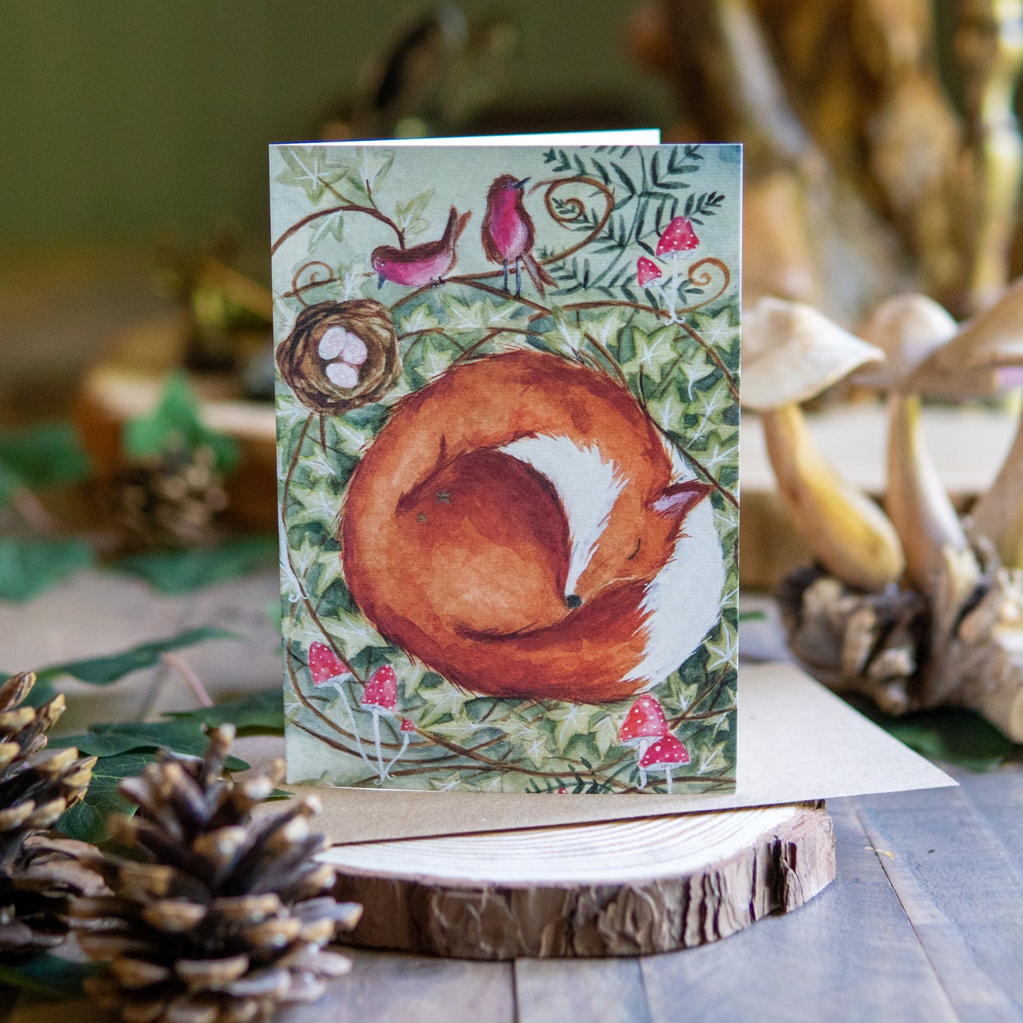 Fox Nest Greeting Card