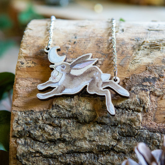 Hare | Wooden Necklace