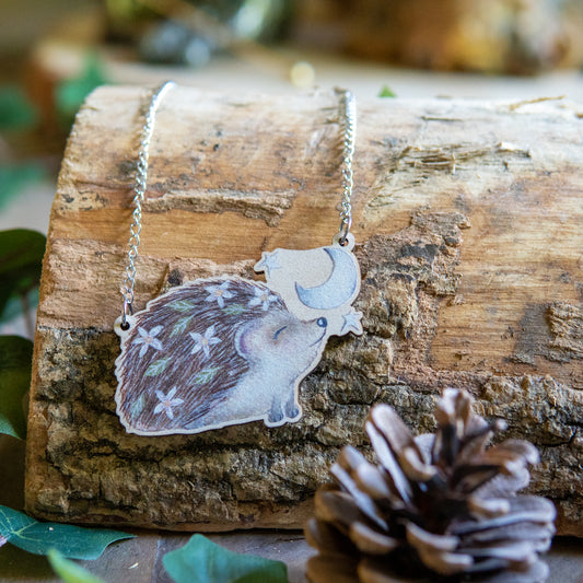 Hedgehog | Wooden Necklace