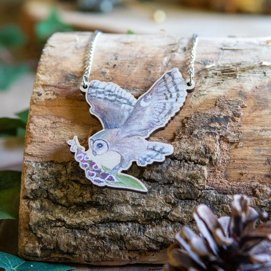 Owl | Wooden Necklace