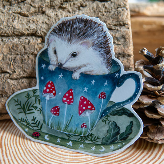 Woodland Tea Vinyl Sticker