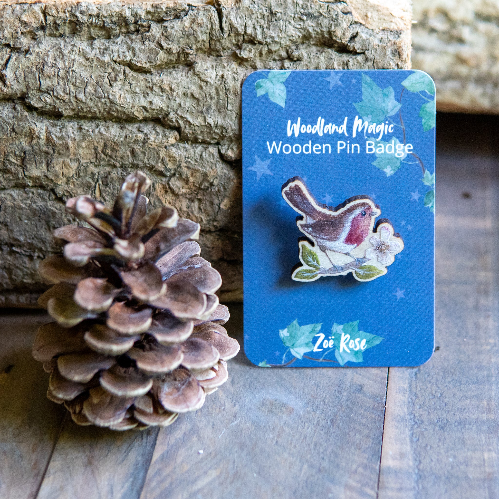 Robin Pin Badge – Zoe Rose