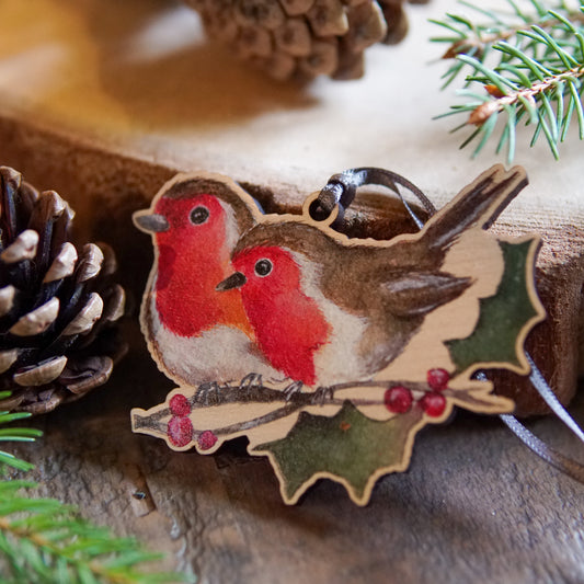 Robins | Robin Tree Ornament | Whimsical Robin Festive Decoration