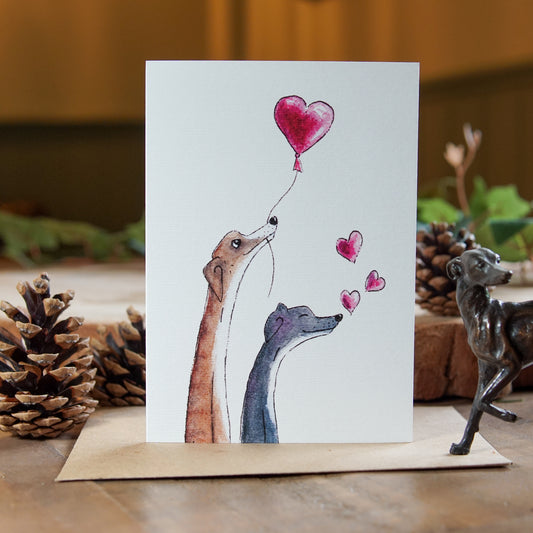 Whippet Love Card | Love Balloon