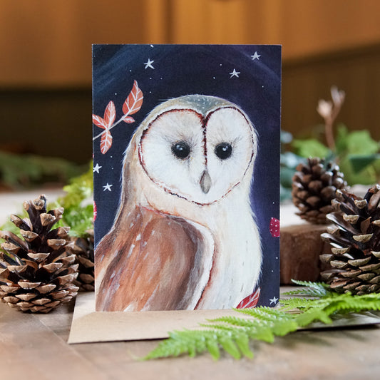 Midnight Owl | Woodland Magic Greeting Card