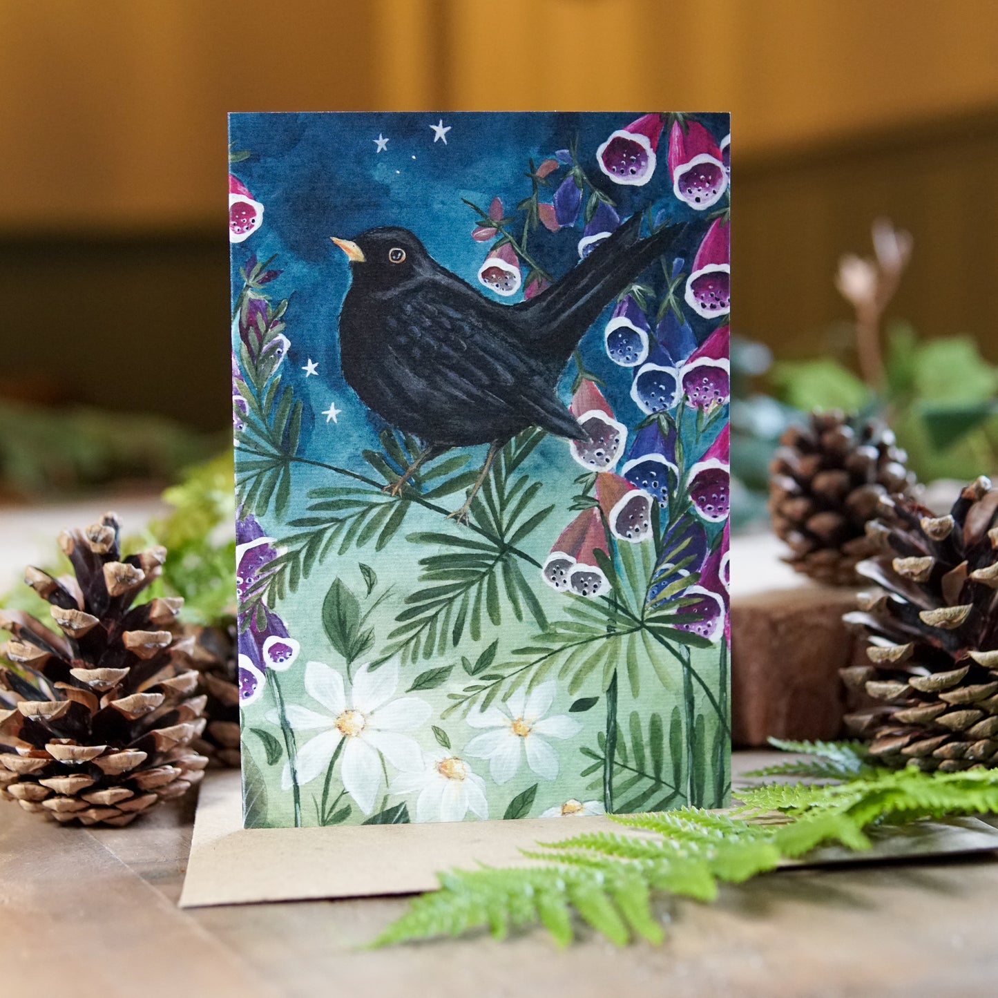 Blackbird | Woodland Magic Greeting Card
