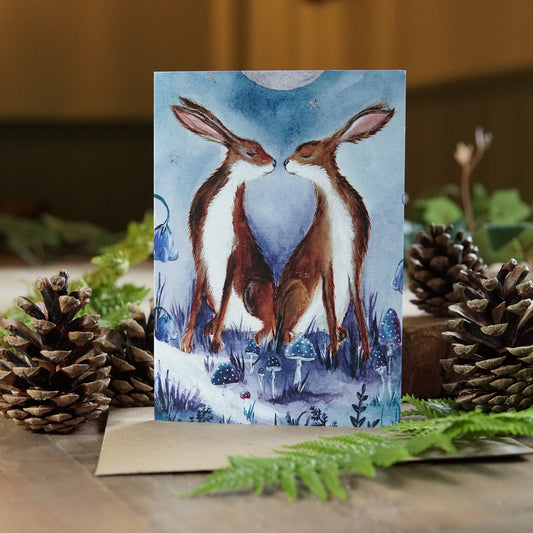 Beltane Hares | Woodland Magic Greeting Card