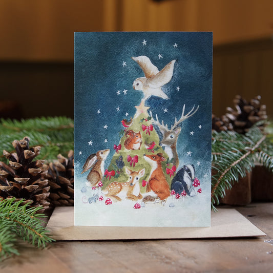 Bramblewood Friends Card | Woodland Animal Christmas Card | Festive Card
