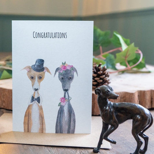 Whippet Birthday Card | Unique Sighthound Greeting Cards | Mr & Mrs