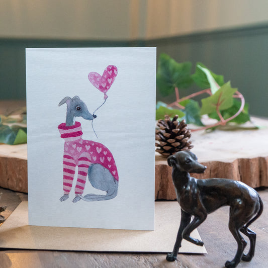 Whippet Birthday Card | Unique Sighthound Greeting Cards | Cutie Pie
