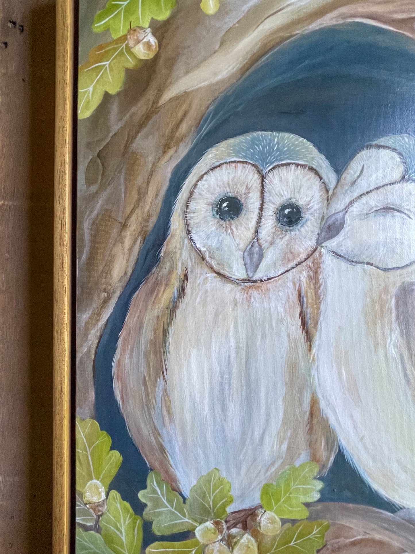 Owls of Oakfrith Wood | Owls | Framed Original Canvas