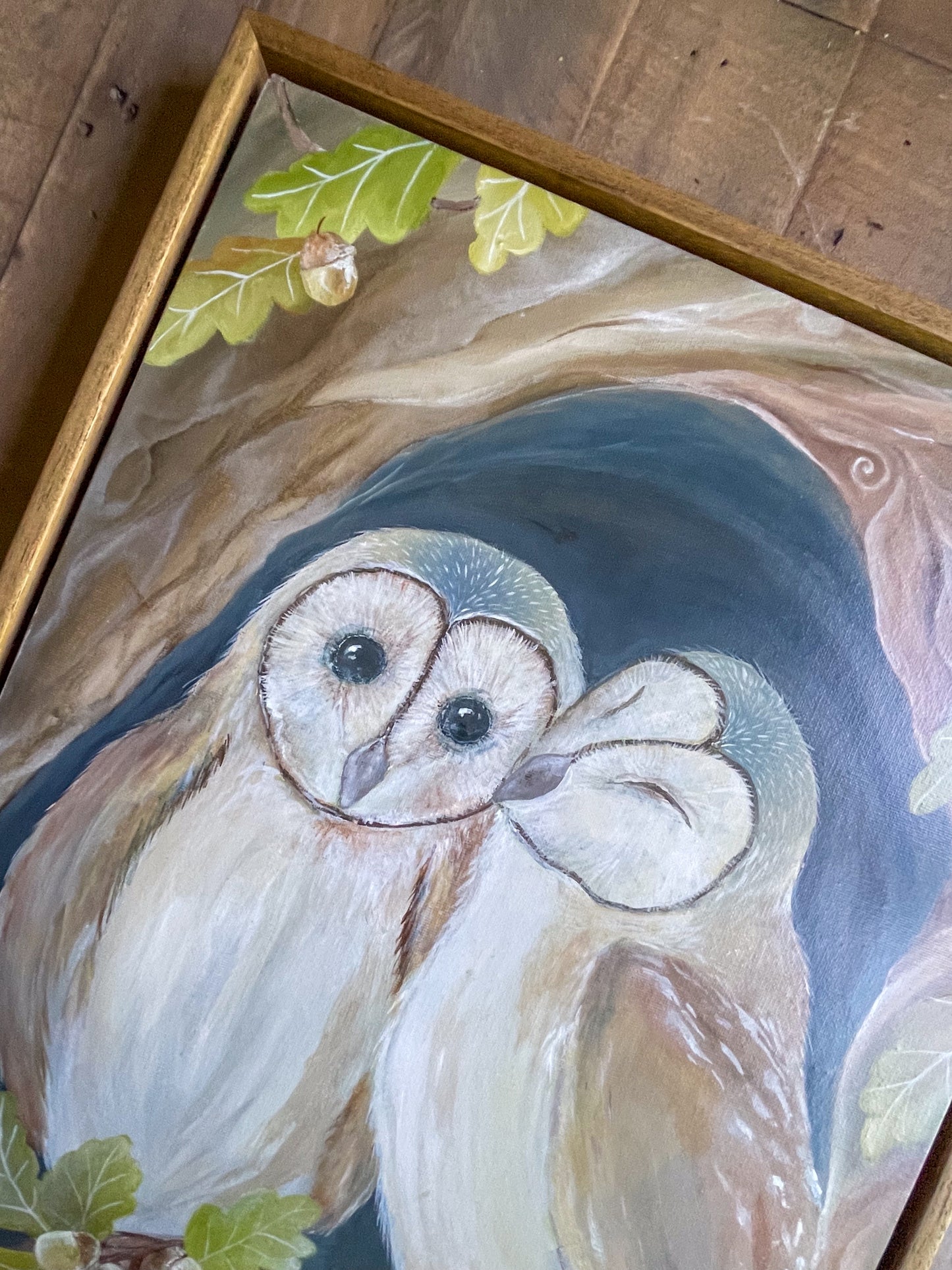 Owls of Oakfrith Wood | Owls | Framed Original Canvas
