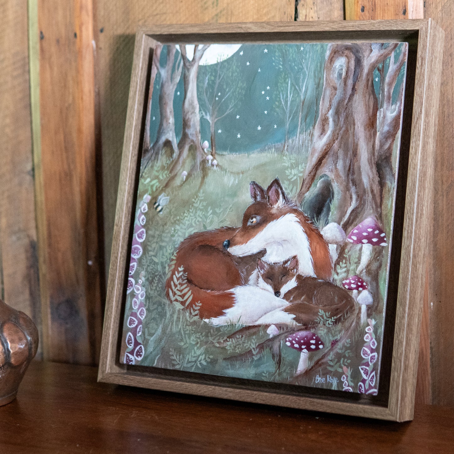 Home | Foxes | Framed Original Canvas
